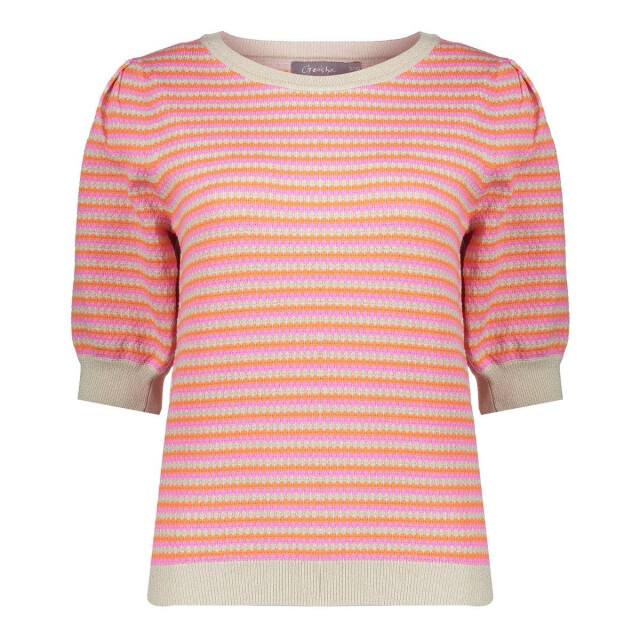 Geisha Pullover stripes short sleeves dessin 4219.18.0004 large