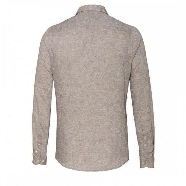 Pure E11508-21110 210 beige heren overhemd linnen  210 Beige/E11508-21110 large