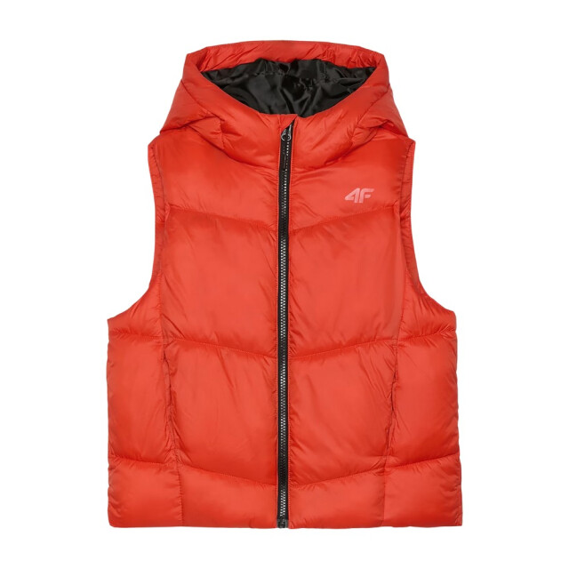 4F Kinderen/kids jwaw24tvjam134 bodywarmer met capuchon UTMR1454_red large