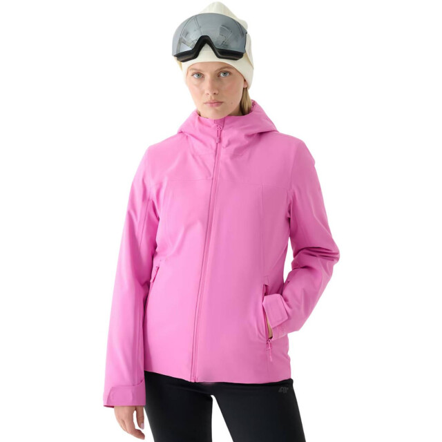 4F Dames f572 effen polyester ski-jas UTMR989_pink large