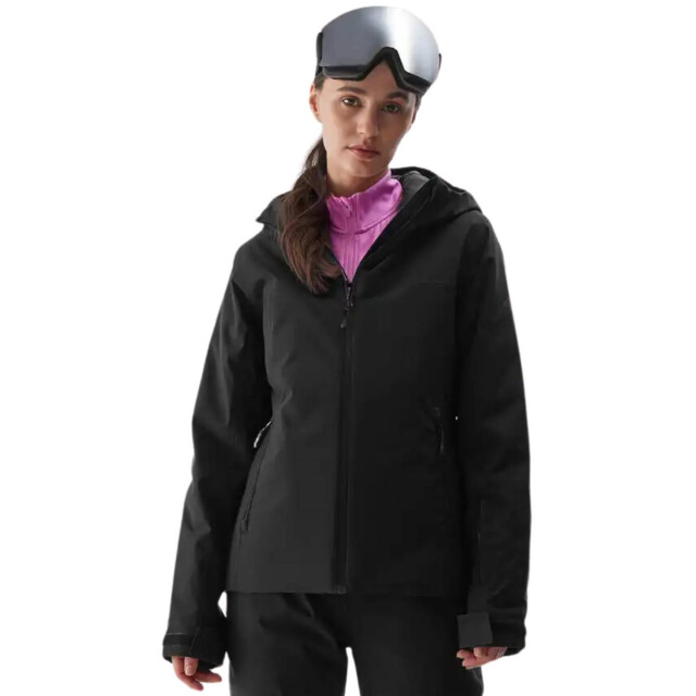 4F Dames f572 effen polyester ski-jas UTMR989_black large