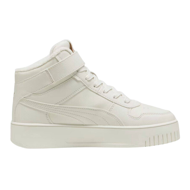 Puma Dames carina street mid cut trainers UTMR78622_cream large