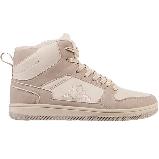 Kappa Met imitatiebont gevoerde hoge toptrainers voor volwassenen UTMR78529_beige large
