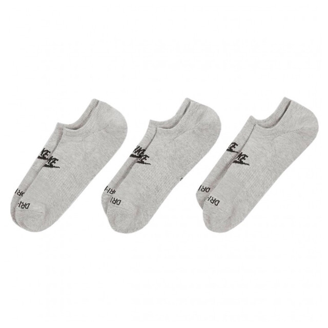 Nike Uniseks adult plus gewatteerde sokken voor dagelijks gebruik (set van 3) UTMR78489_grey large