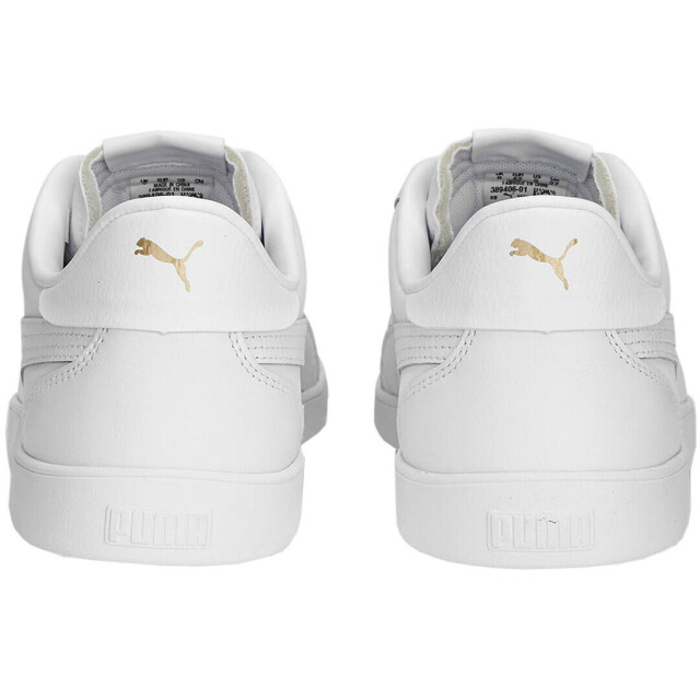 Puma Heren club 5v5 gecoat leren trainers UTMR78123_white large