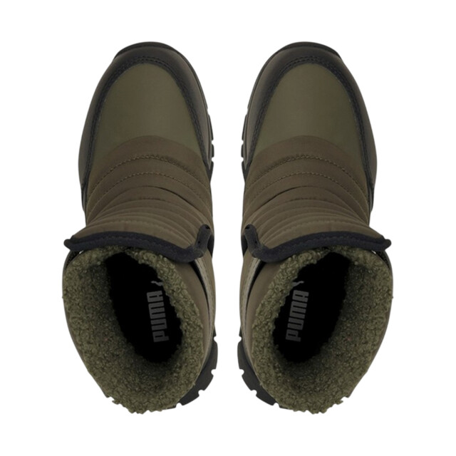 Puma Kinder/kinder nieve ecologisch leren enkellaarsjes UTMR78043_green large