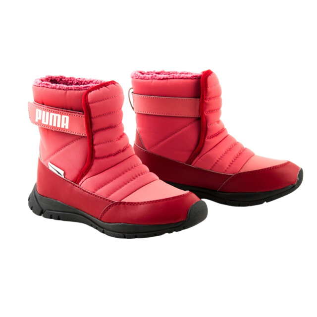 Puma Kinder/kinder nieve ecologisch leren enkellaarsjes UTMR78043_pink large