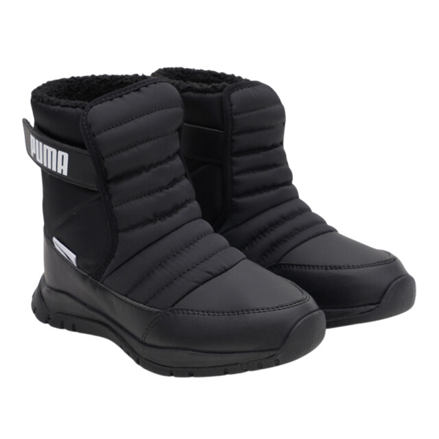 Puma Kinder/kinder nieve ecologisch leren enkellaarsjes UTMR78043_black large
