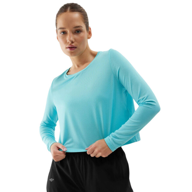 4F Dames wss24tflof218 t-shirt met lange mouwen UTMR2144_blue large