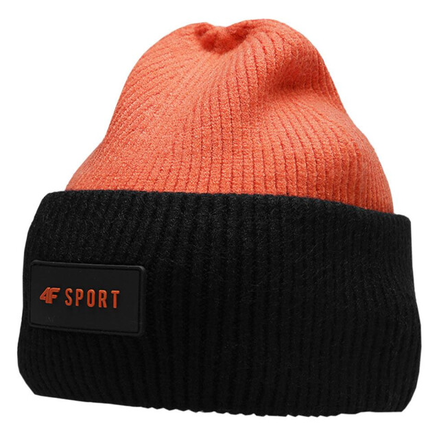4F Kinder/kinder hjz22 tweekleurige muts UTMR2058_blackorange large