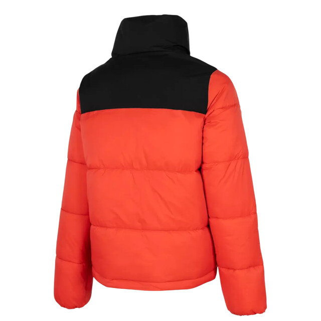 4F Dames h4z22 kudp014 gewatteerd jack met kleurblok UTMR2021_blackorange large