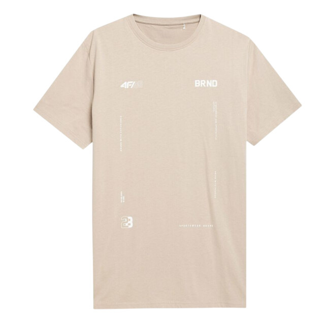 4F Heren ss23ttshm311 t-shirt UTMR2029_beige large