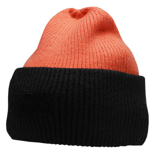 4F Kinder/kinder hjz22 tweekleurige muts UTMR2058_blackorange large
