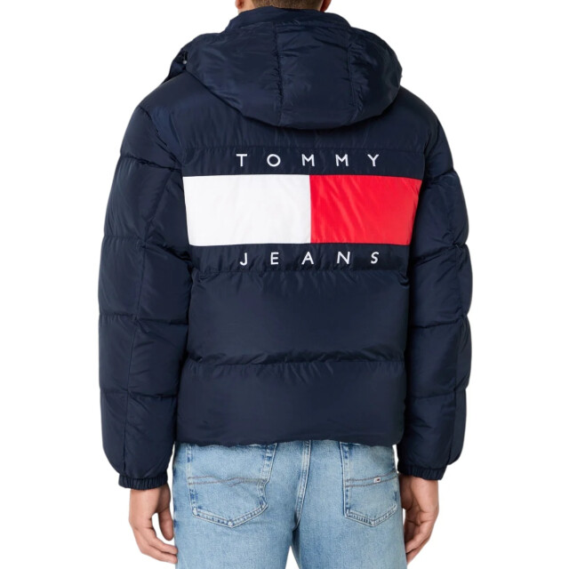 Tommy Hilfiger Windbreaker heren in kleur Tommy Hilfiger Jeans Blauw Alaska Puffer Jacket Met Capuchon large