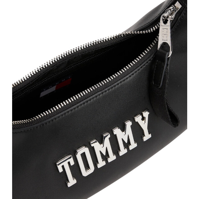 Tommy Hilfiger Tas dames Tommy Hilfiger Jeans Zwart Schouder Tas Met Metalen Logo large