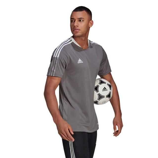 Adidas Heren tiro 21 trainingsshirt UTMR1793_greysilver large