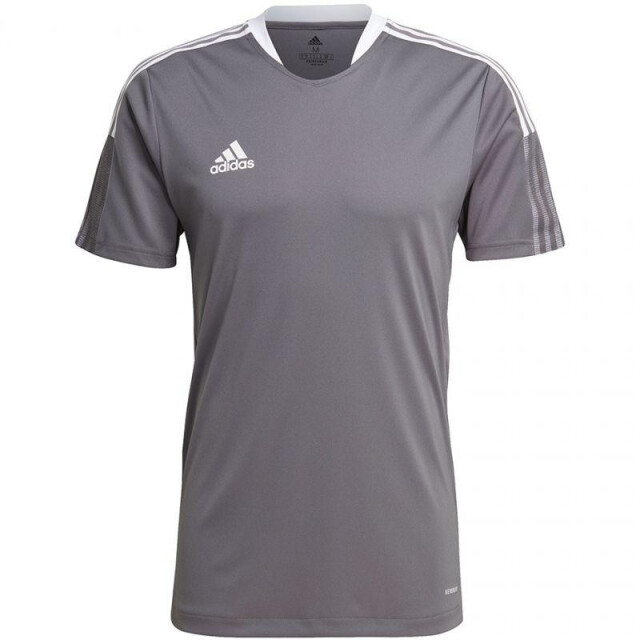 Adidas Heren tiro 21 trainingsshirt UTMR1793_greysilver large