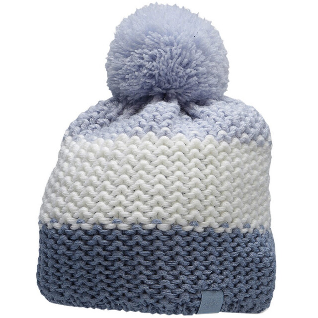 4F Meisjes hjz22 jcad006 gebreide pom pom muts UTMR1303_lightblue large
