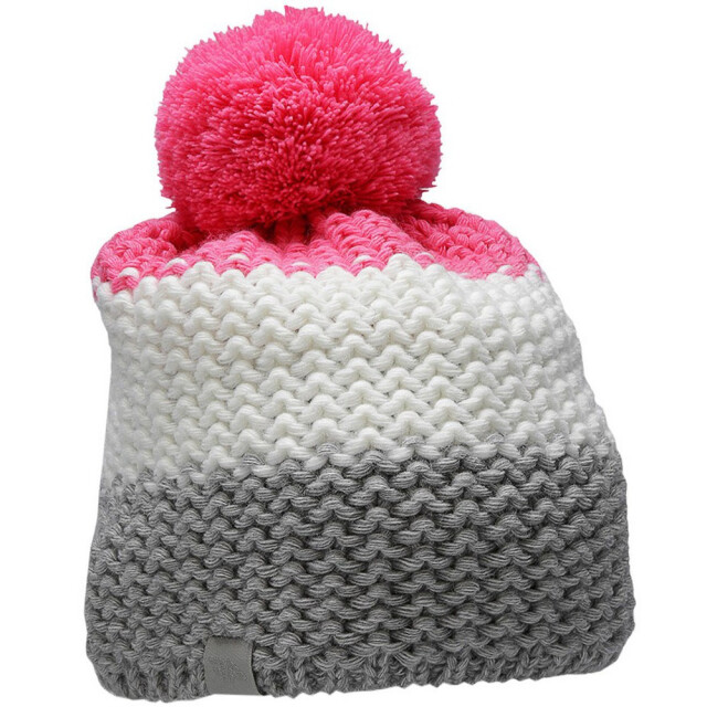 4F Meisjes hjz22 jcad006 gebreide pom pom muts UTMR1303_fuchsia large