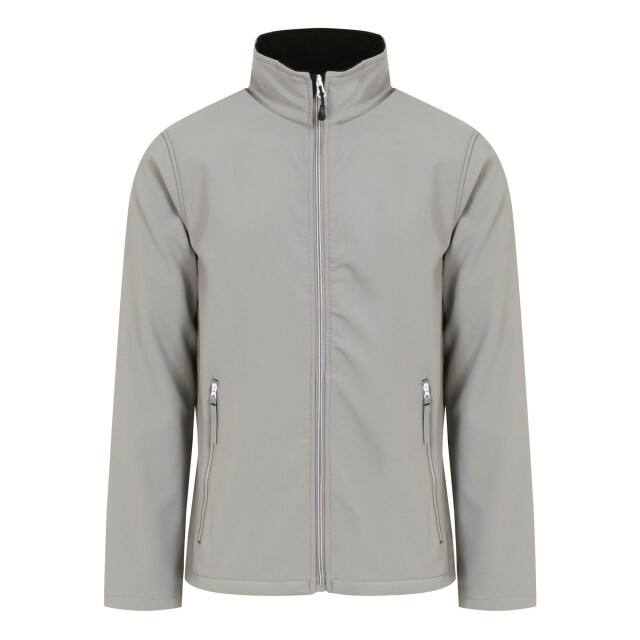 Regatta Heren ascender effen dubbellaags soft shell jas UTLT208_mineralgreyblack large