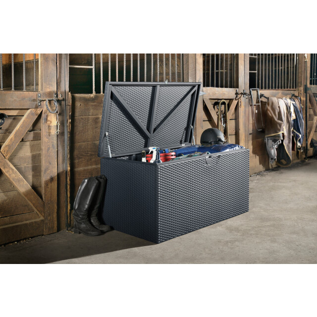 Lifetime Kunststof kussenbox staal 509 ltr 132x70x67cm antraciet 3169351 large