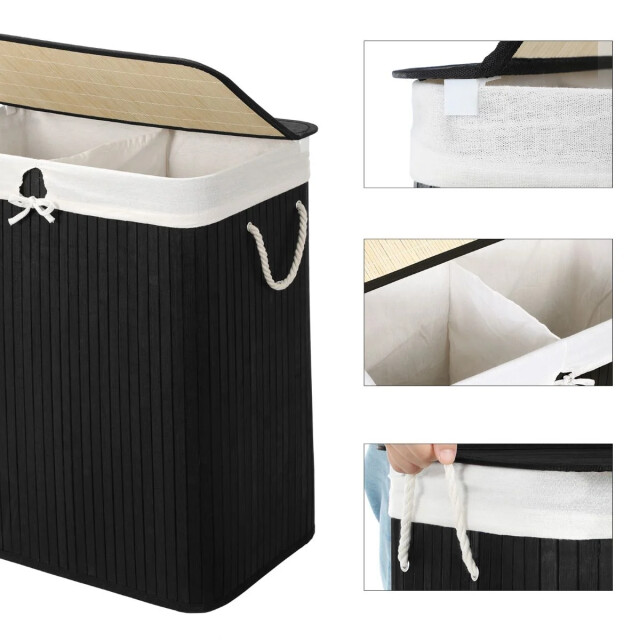 CaliCosy Wasmand 2 compartimenten van bamboe l51,5 cm 2929538 large