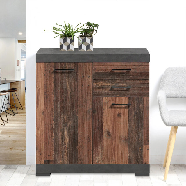 CaliCosy Dressoir met 2 deuren en 2 laden l80cm bristol 2937004 large
