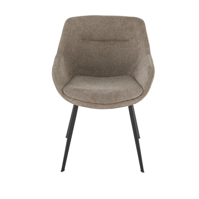 Signature Set van 6 bridge-fauteuils in taupekleurige stof l64 cm colombe 3061012 large