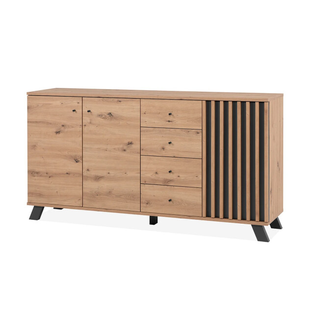 CaliCosy Buffet 3 deuren en 4 laden eikenhouten decor l160 cm lublin 2930159 large