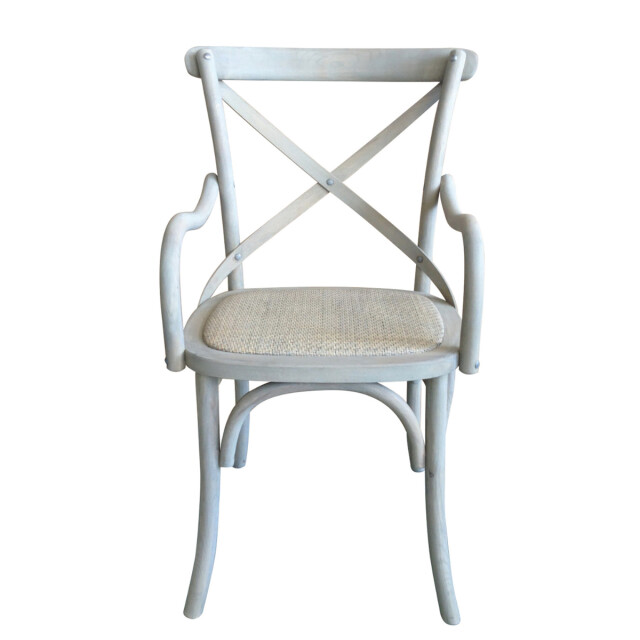 CaliCosy Set van 2 bridge fauteuils van massief hout en webbing l62 cm bistrot 3018351 large