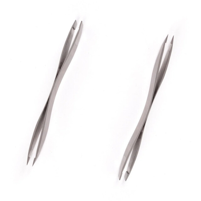CaliCosy Pincet met dubbele grijze roestvrijstalen uiteinden 10,5 cm 2928658 large