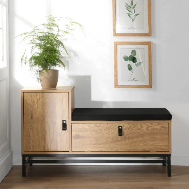 CaliCosy Schoenenbank met 2 opbergvakken l100 cm jill 2930398 large