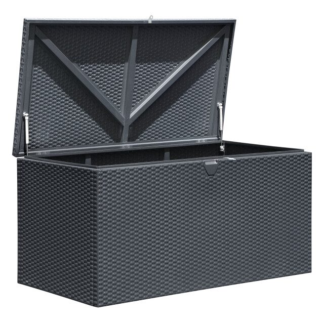 Lifetime Kunststof kussenbox staal 509 ltr 132x70x67cm antraciet 3169351 large