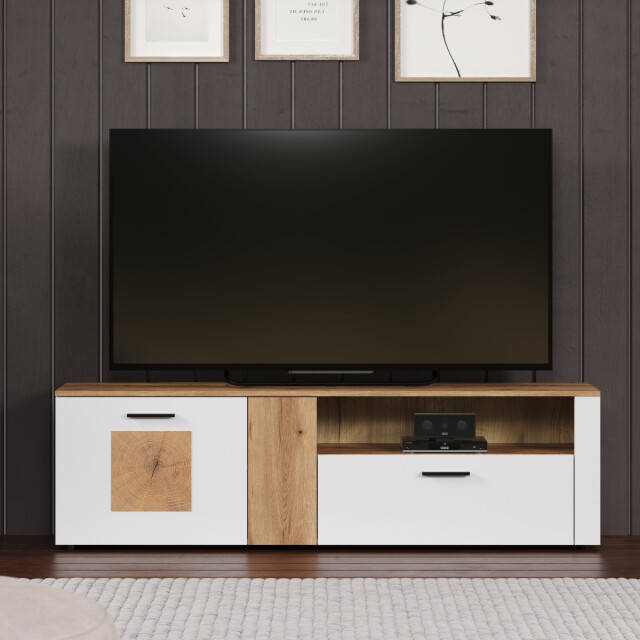 CaliCosy Tv-meubel met 2 deuren, 1 lade, 1 open vak en 1 kabelopening l170 cm vitoria 3042290 large