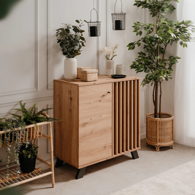 CaliCosy Buffetkast 2 deuren eiken ambachtelijke decoratie l80 cm lublin 2930158 large