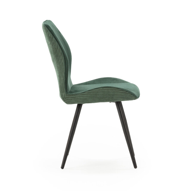 CaliCosy Set van 2 stoelen in stof met zwarte metalen poten l45 cm adaya 3078566 large