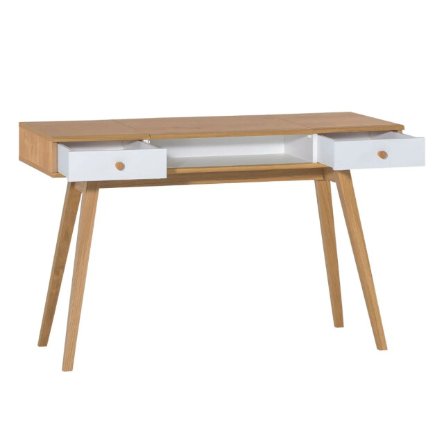 CaliCosy Kaptafel met opklapbare spiegel en 2 laden l120 x h76/116,6 x d50 cm 2937163 large