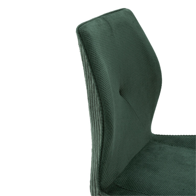 CaliCosy Set van 2 stoelen in stof met zwarte metalen poten l45 cm adaya 3078566 large