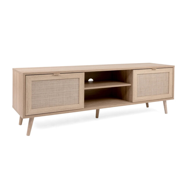 CaliCosy Tv-meubel 2 deuren l150 cm rotanprint bali 2929978 large