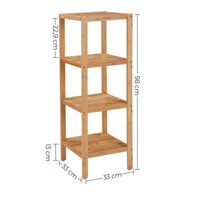 CaliCosy Badkamerrek met 4 planken h96 cm 2929518 large