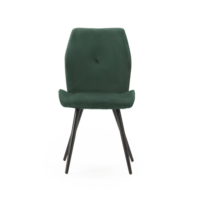 CaliCosy Set van 2 stoelen in stof met zwarte metalen poten l45 cm adaya 3078566 large