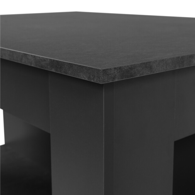 CaliCosy Bartafel met 3 opbergvakken decor in leisteen en antraciet l92 cm atlanta 3011532 large