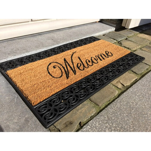 CaliCosy Welkomstmat bruin en zwart 45 x 75 cm 2929179 large