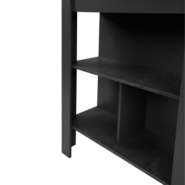 CaliCosy Bartafel met 3 opbergvakken decor in leisteen en antraciet l92 cm atlanta 3011532 large