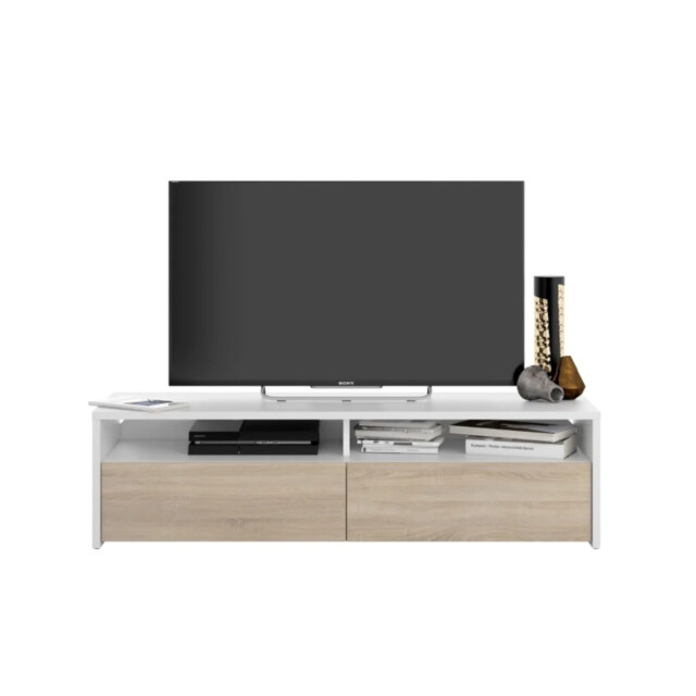 CaliCosy Tv-meubel met 2 openslaande deuren en 2 opbergvakken kioto l130 cm 2929799 large