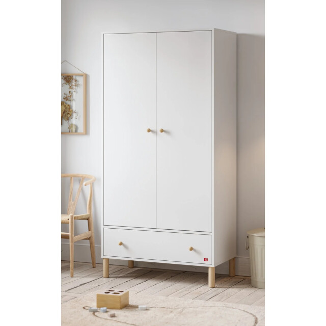CaliCosy Kledingkast 2 deuren en 1 lade h185 cm tela 2937704 large
