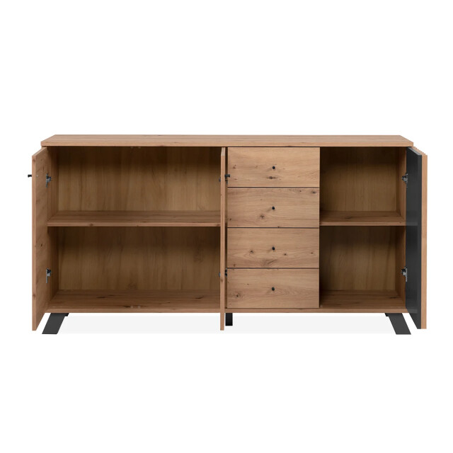 CaliCosy Buffet 3 deuren en 4 laden eikenhouten decor l160 cm lublin 2930159 large