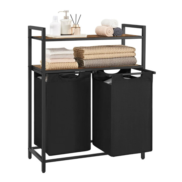 CaliCosy Wasmand met 2 compartimenten van 46l en 2 planken 2930199 large