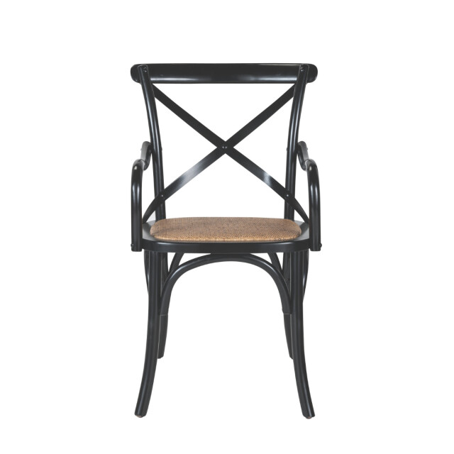 CaliCosy Set van 6 bridge fauteuils van massief hout en webbing l62 cm bistrot 3018352 large