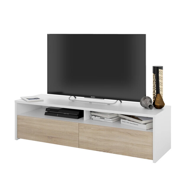 CaliCosy Tv-meubel met 2 openslaande deuren en 2 opbergvakken kioto l130 cm 2929799 large